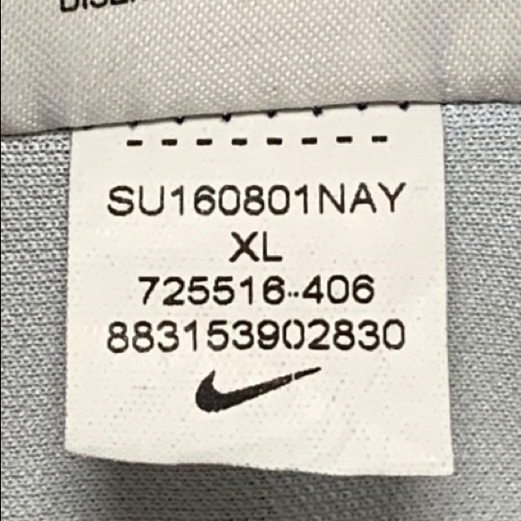 Nike Golf DRI-FIT XL Standard Fit Blue Striped short Sleeve Shirt Blue - Picture 8 of 12